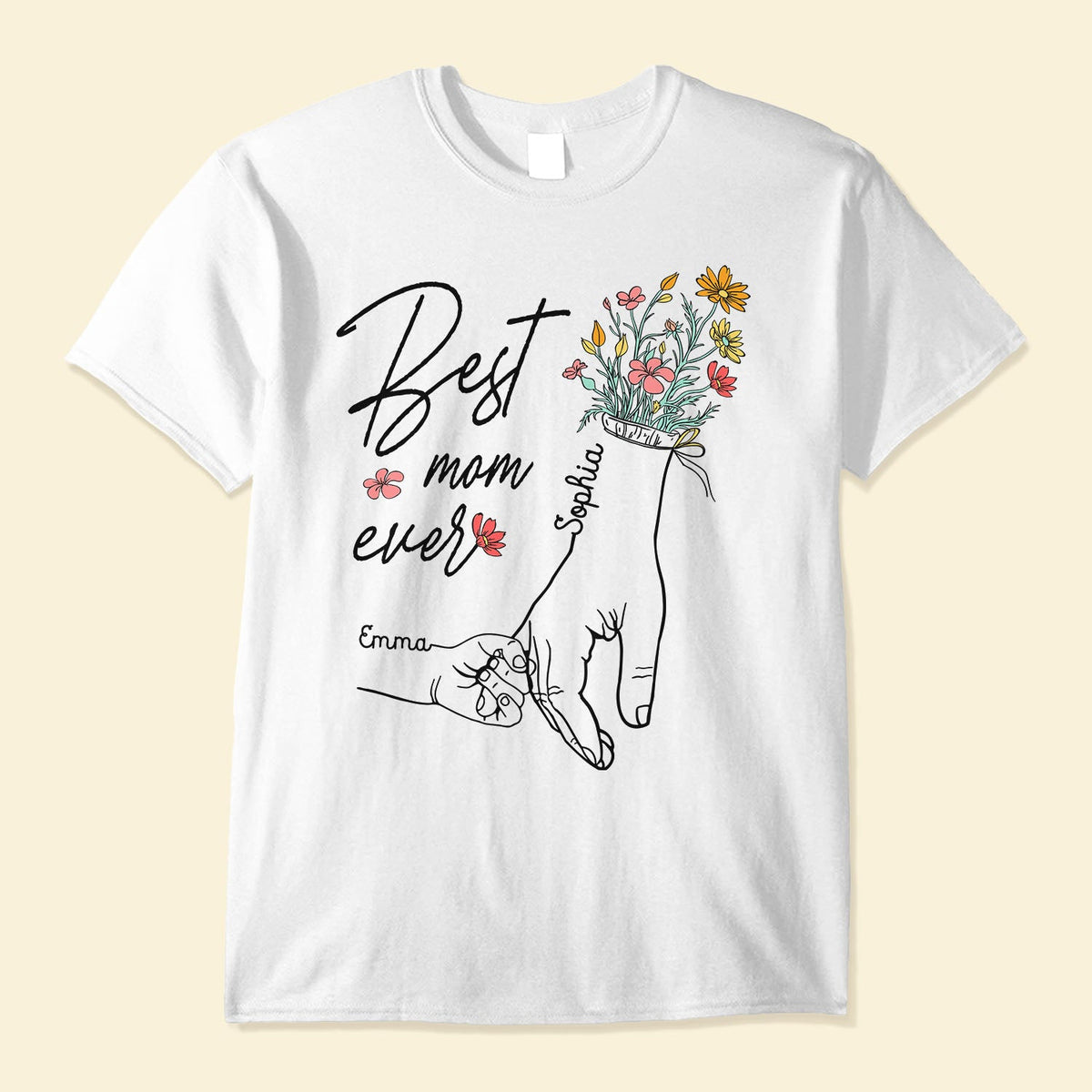 Holding Grandma/Mom's Hand - Personalized Shirt