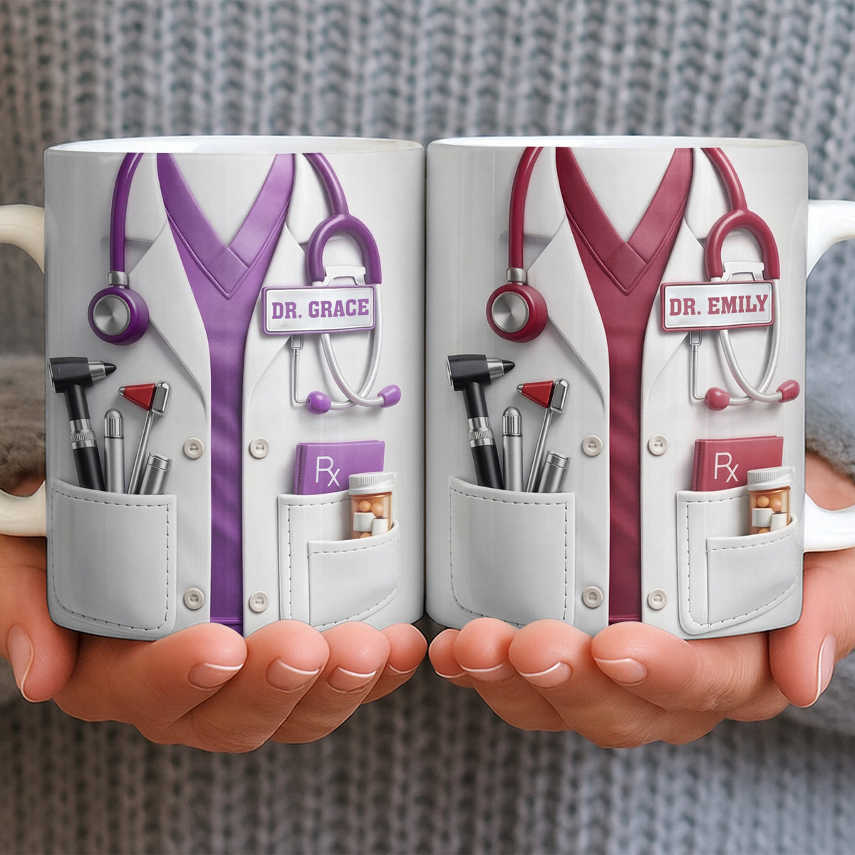 Customize With Your Favorite Doctor's Name And Tools, Coffee Mug, Gift For Medical Professionals
