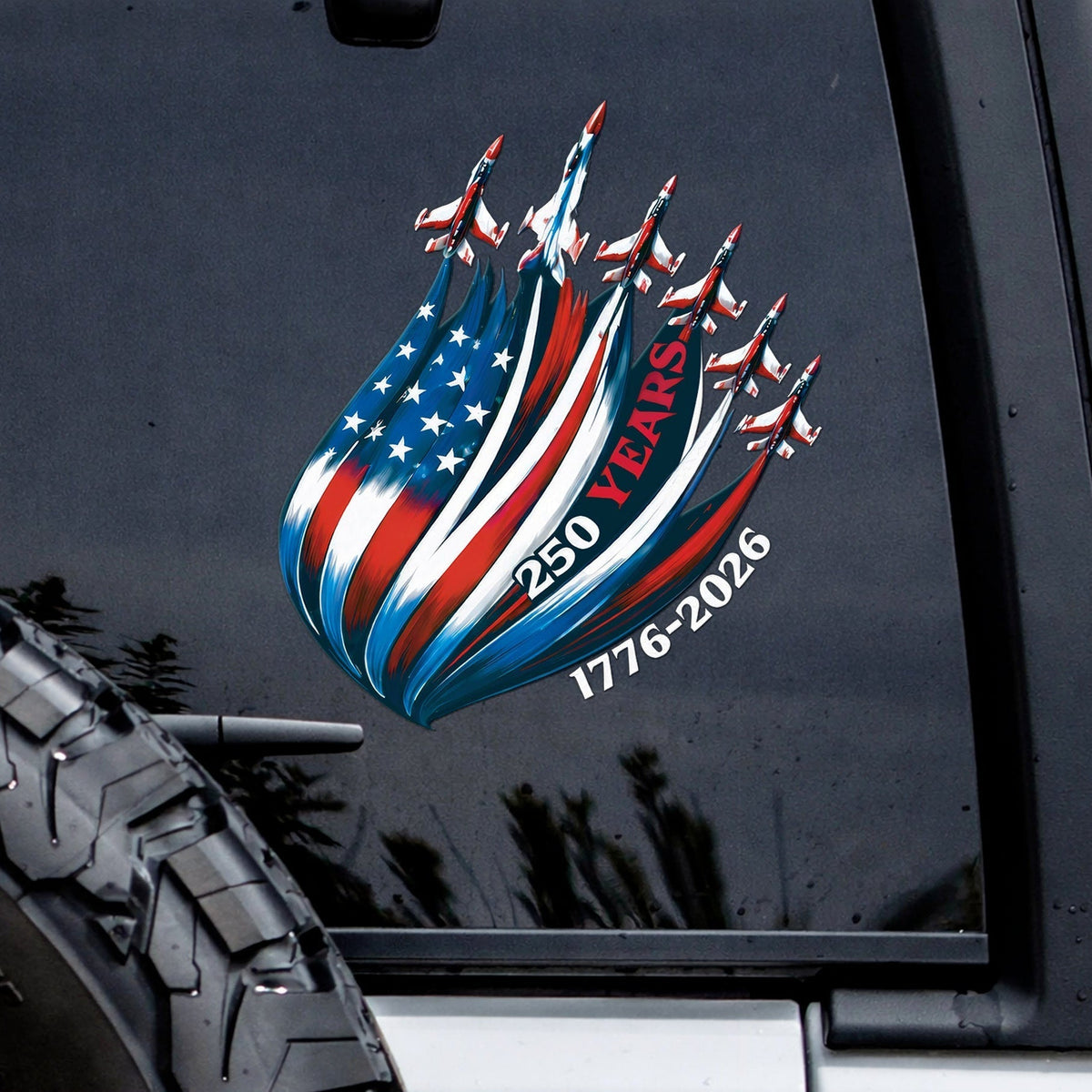 America 250th Anniversary Car Decal (1776¨C2026)