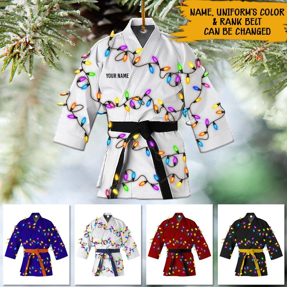 Karate Custom Ornament Karate Uniform Christmas Personalized Gift
