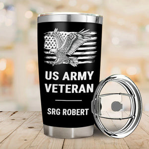 Personalized Tumbler for Veteran - I'm a Grumpy Veteran