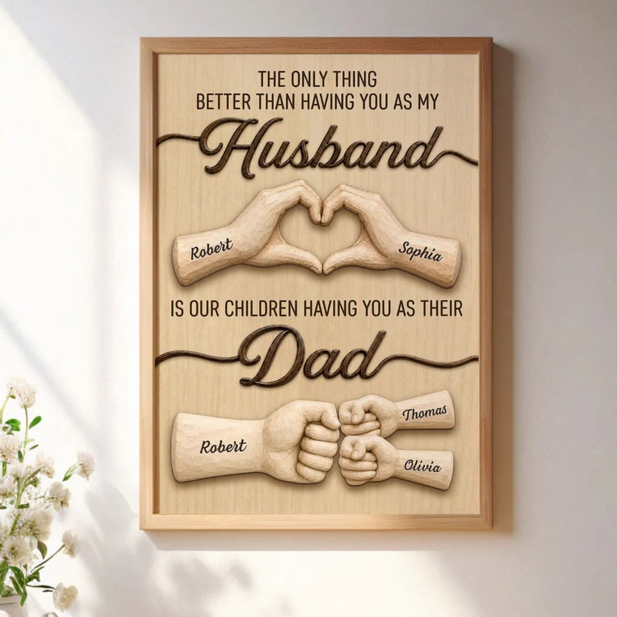 Personalized Poster - Unique Creative Father's Day Gift for Husband and Dad