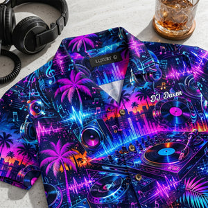 DJ Hawaiian Shirt - Personalized Gifts For Music Lovers