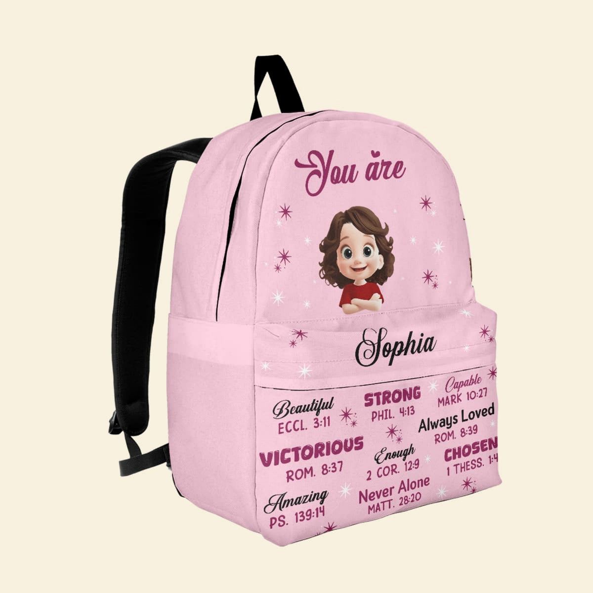 You Are Bible Verses - Personalized Backpack