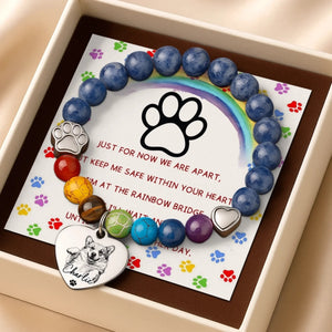 Personalized Photo Rainbow Bridge Bracelet - Memorial Sympathy Gifts For Dog, Cat