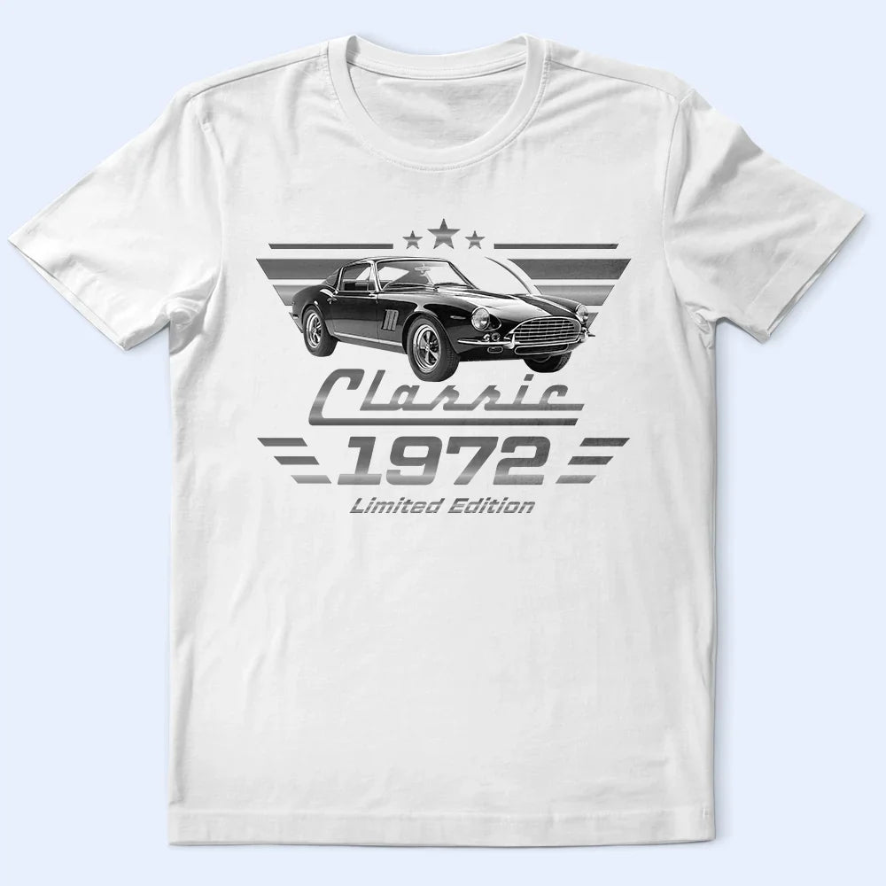 Personalized Classic T-shirt - Unique Gift for Dad & Car Lovers