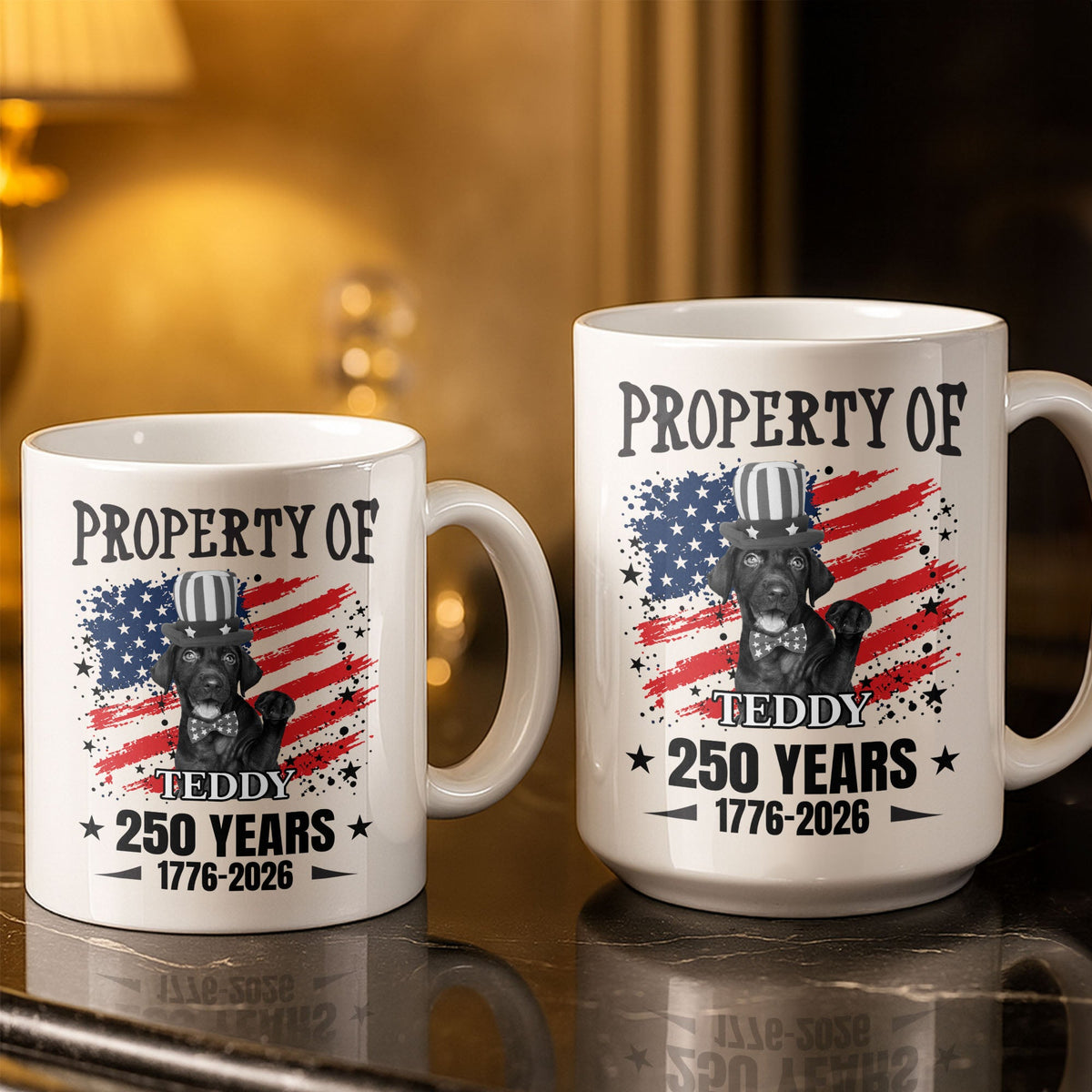 Property Of Patriotic Dog Coffee Mug, Gift For Dog Lovers