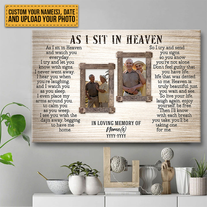 Custom Photo - In Memory Gift For Loss Best Personalized - Memorial Canvas - Personality Customized Canvas