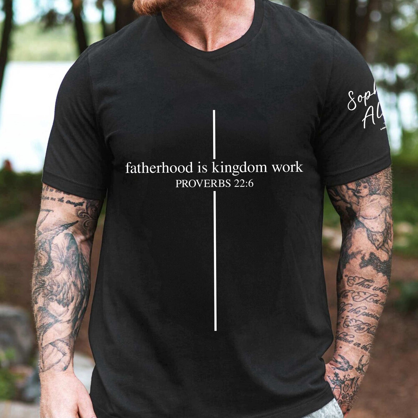 Personalized Fatherhood Is Kingdom Work Shirt - Father's Day Gifts