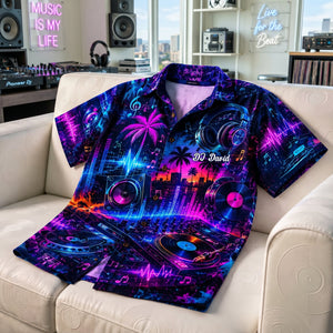 DJ Hawaiian Shirt - Personalized Gifts For Music Lovers