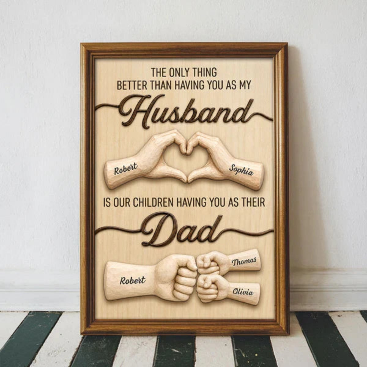 Personalized Poster - Unique Creative Father's Day Gift for Husband and Dad