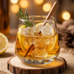 Adorable Highland Cow Silicone Ice Cube Tray - Mini Highland Cow Ice Cube Mold, for Whiskey, Cocktails, Drinks, Perfect Gift for Cow Lovers