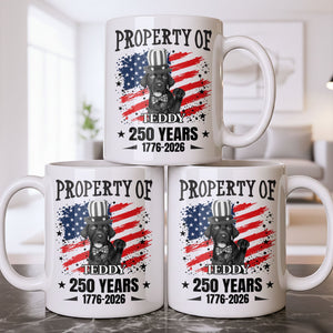 Property Of Patriotic Dog Coffee Mug, Gift For Dog Lovers