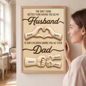 Personalized Poster - Unique Creative Father's Day Gift for Husband and Dad