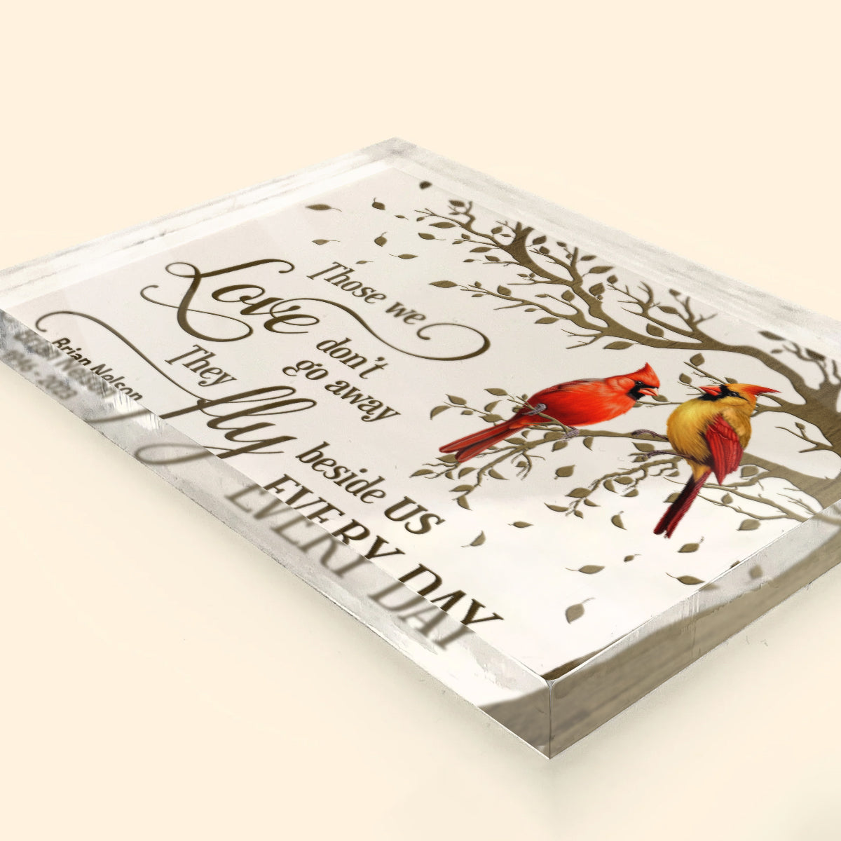 Personalized Gift for Sympathy Funeral Memorial Acrylic Plaque