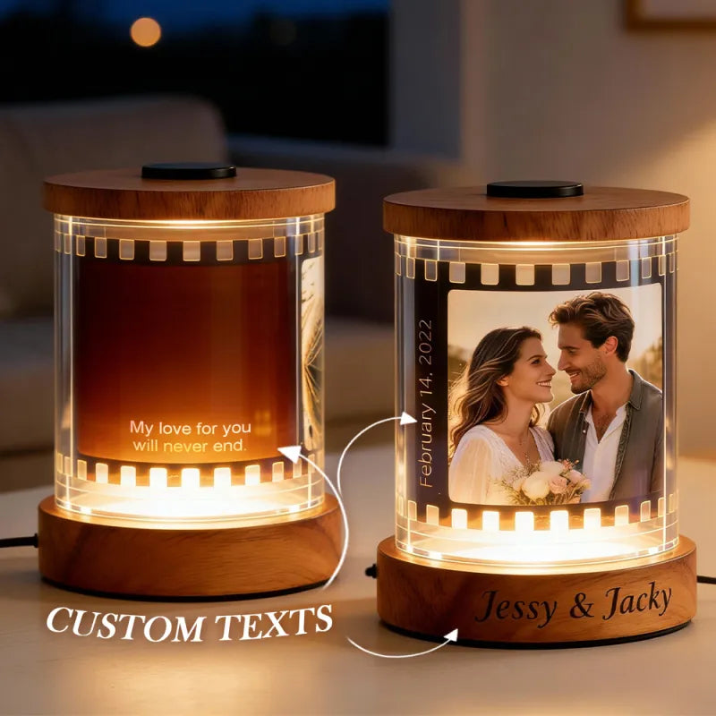 Personalized Music Film Night Light - Gift For Couples