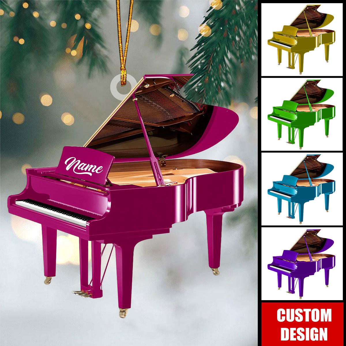 Personalized Piano Ornament-Gifts For Piano Lovers - 2024 New Release