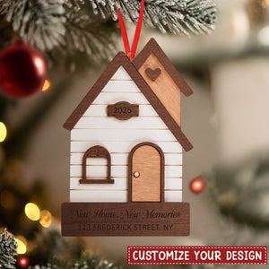 Personalized New Home 2025 Christmas Ornament ,Our First Home Keepsake