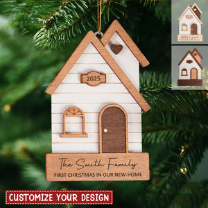 Personalized New Home 2025 Christmas Ornament ,Our First Home Keepsake