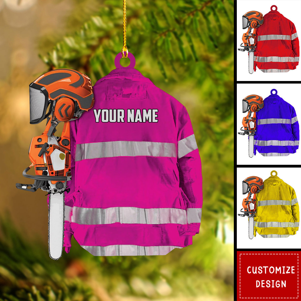 Personalized Arborist Christmas Ornament Gift For Lumberjacks-2024 New Release