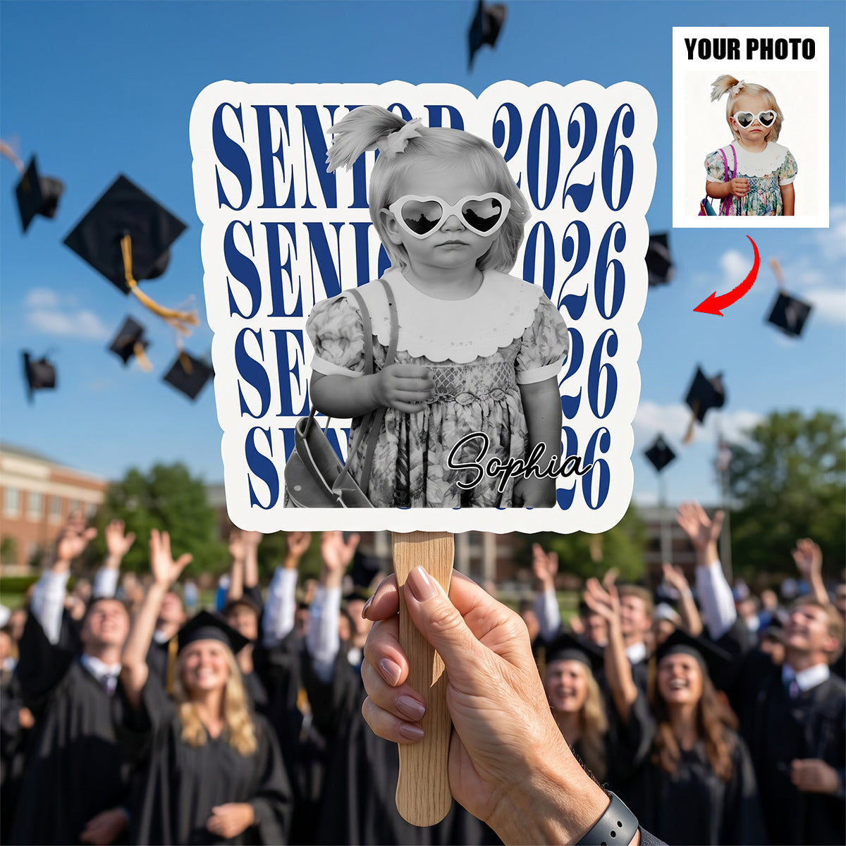 Custom Photo Graduation - Personalized Graduation Fan
