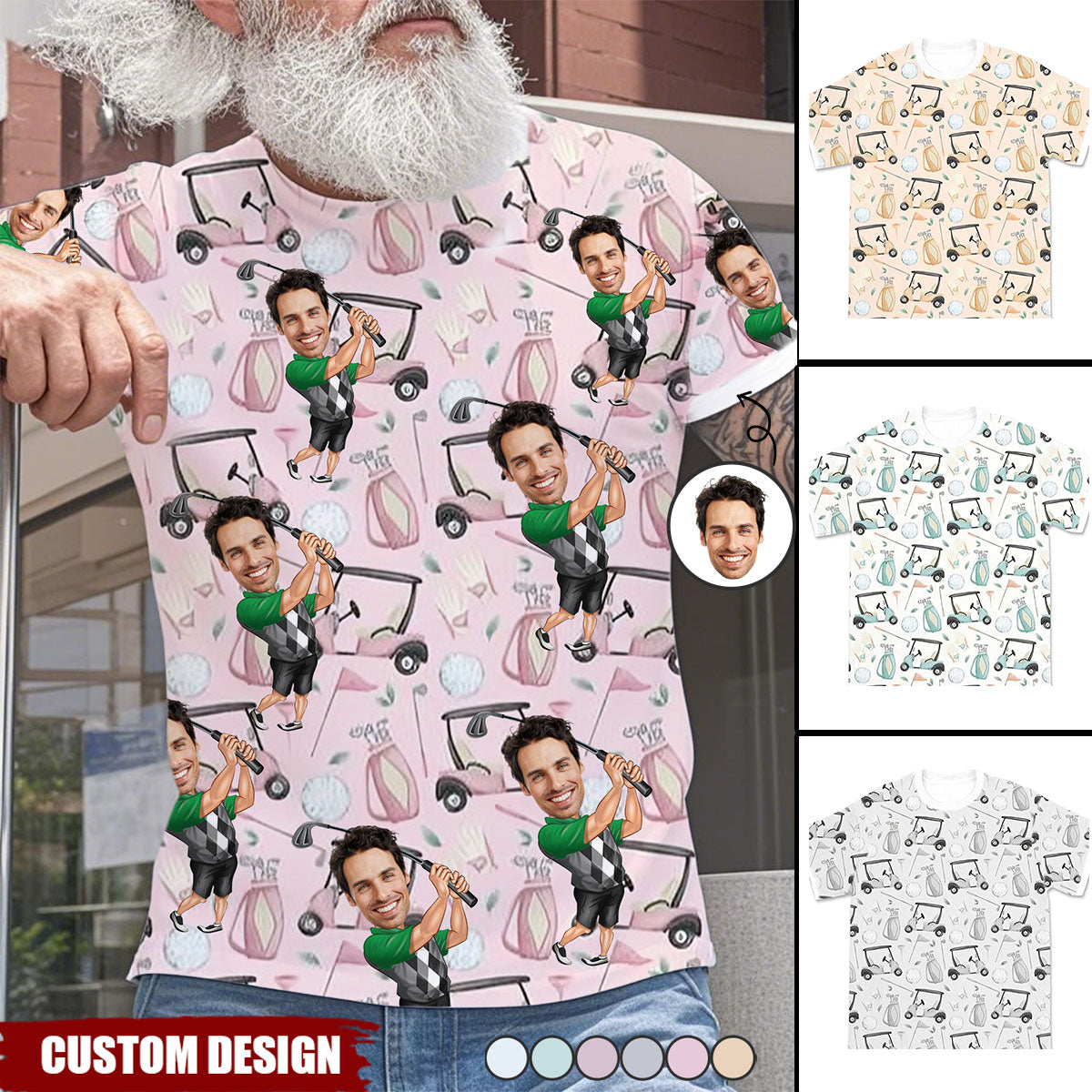 The Best Gift For Golf Dad, Uncle, Husband... - Personalized Golf Shirt