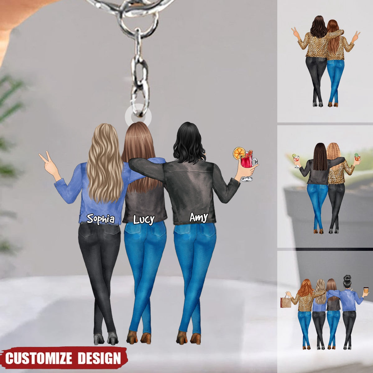 My Sister Is You - Personalized Acrylic keychain - Sister's Day Gift For Sisters