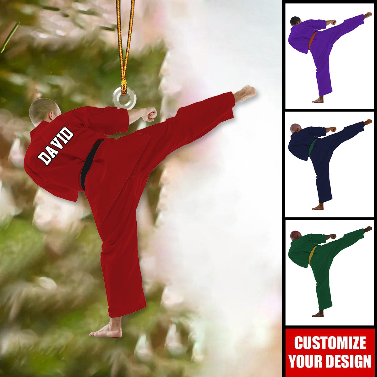 Personalized Karate,Jiu Jitsu,Judo Ornament-2024 New Release