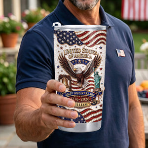 United States Of America 250th Anniversary Tumbler, Gift For Patriots
