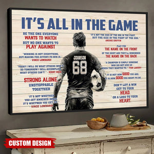 Personalized Soccer Man Poster - Gift For Soccer Lover