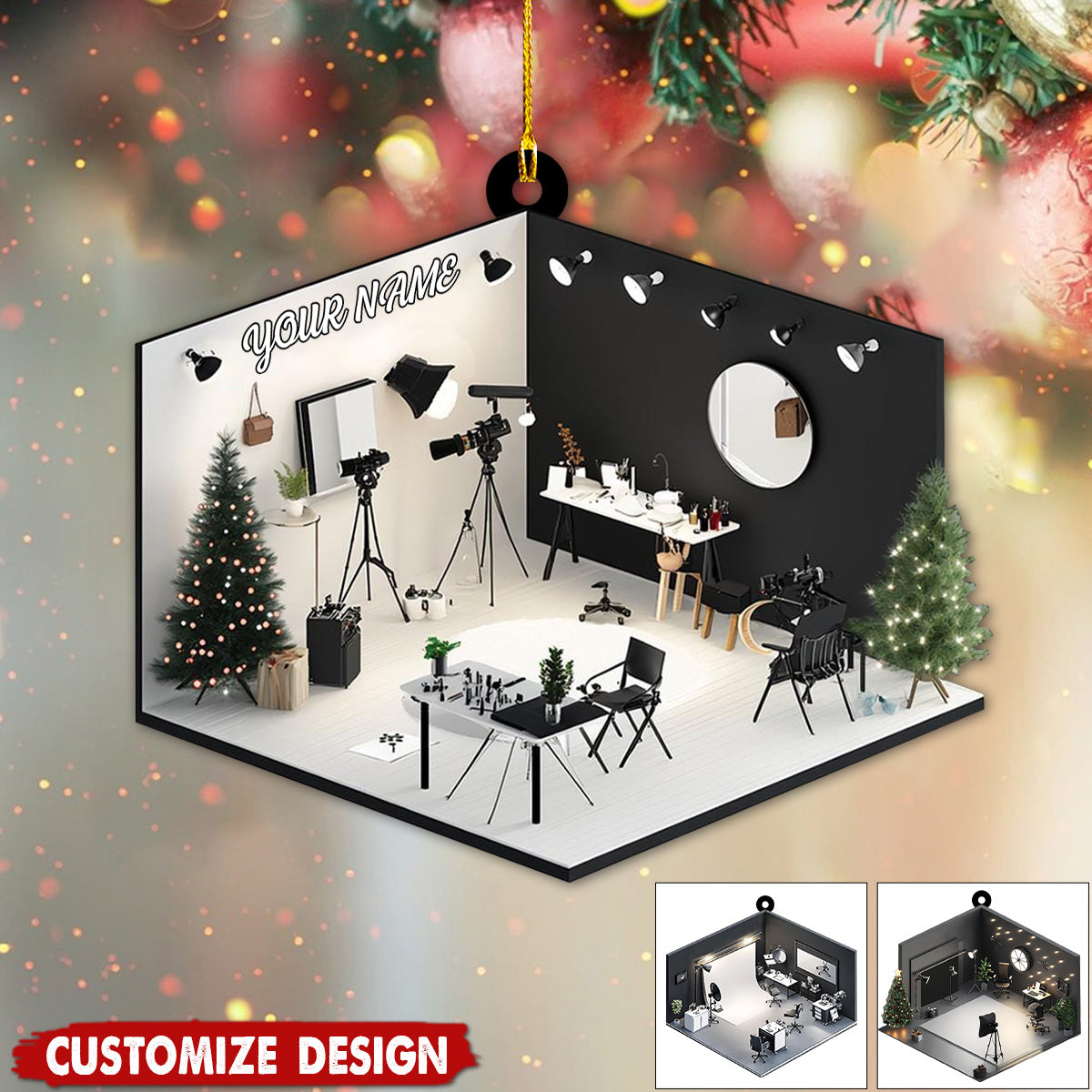 Personalized Photo Studio Ornament-Gift For Photographer-2024 New Release