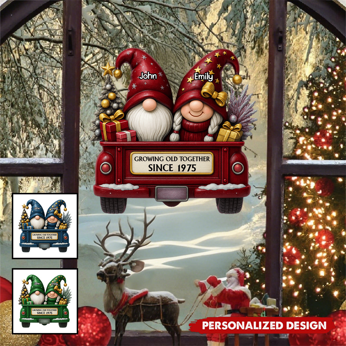 Growing Old Together-Personalized Decal-Gift for Couples and Parents