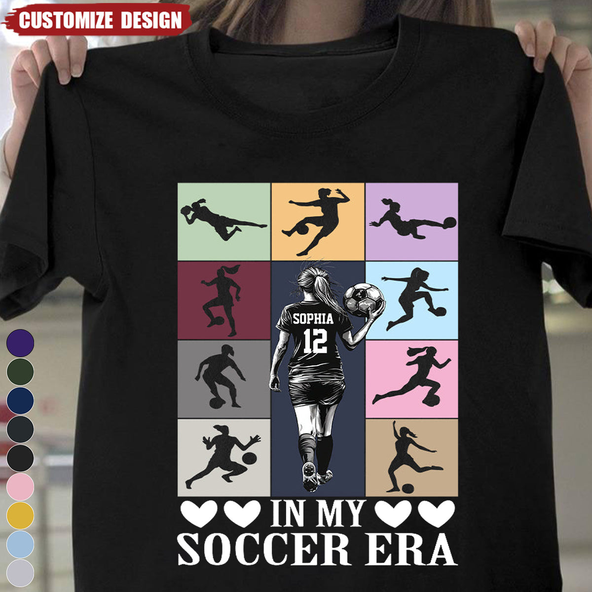 Personalized Soccer Girl T-shirt, Gift For Soccer Lover