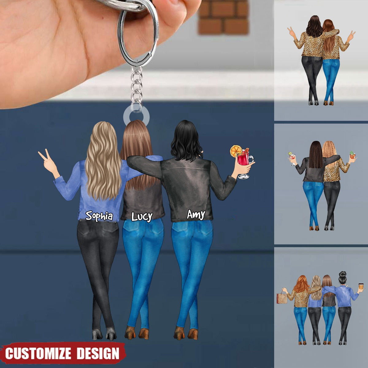 My Sister Is You - Personalized Acrylic keychain - Sister's Day Gift For Sisters