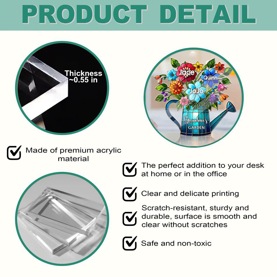 Grandma's Mom's Garden - Personalized Acrylic Plaque