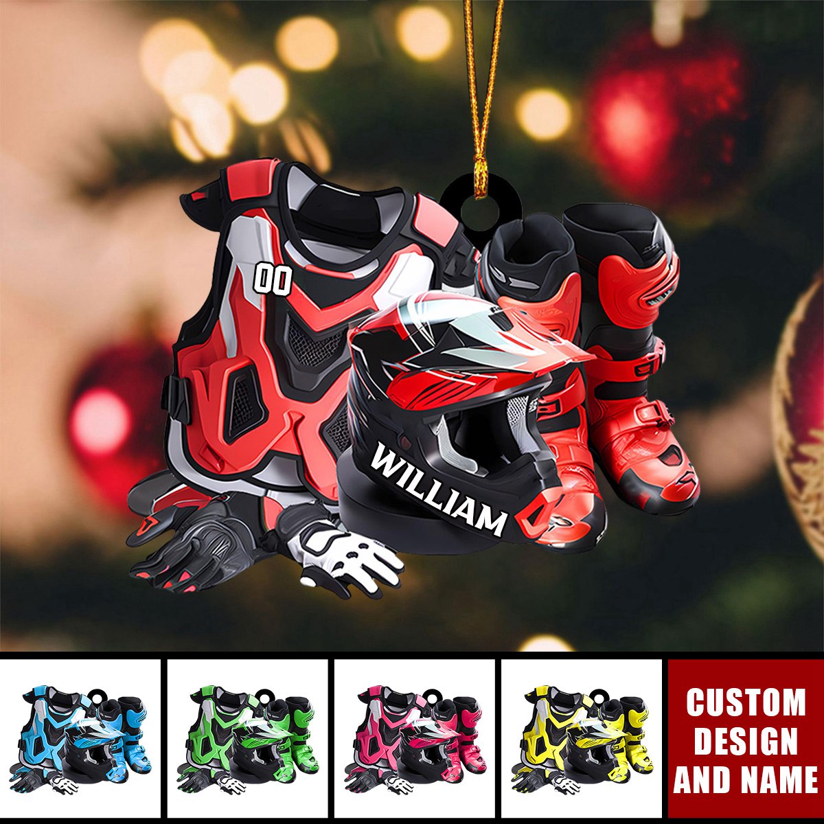 2024 New Release Personalized Motorcycle Christmas Ornaments Gifts Fo