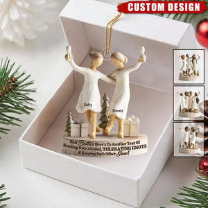 We'll Be Friends Until We're Old And Senile - Personalized Acrylic Ornament