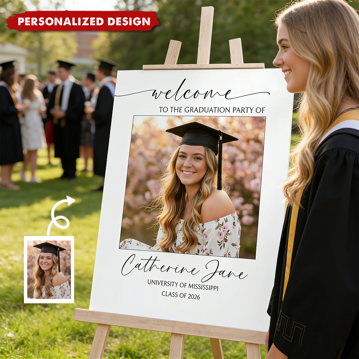 Personalized Graduation Welcome Sign 2026-Graduation Gift