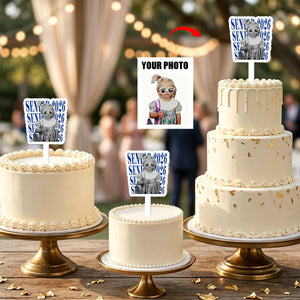 Custom Photo Graduation - Personalized Cupcake Toppers