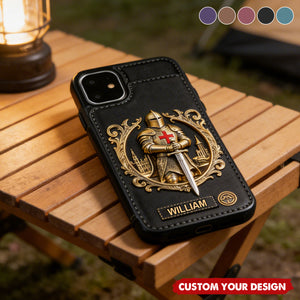 Knight Of God - Personalized Wallet Phone Case