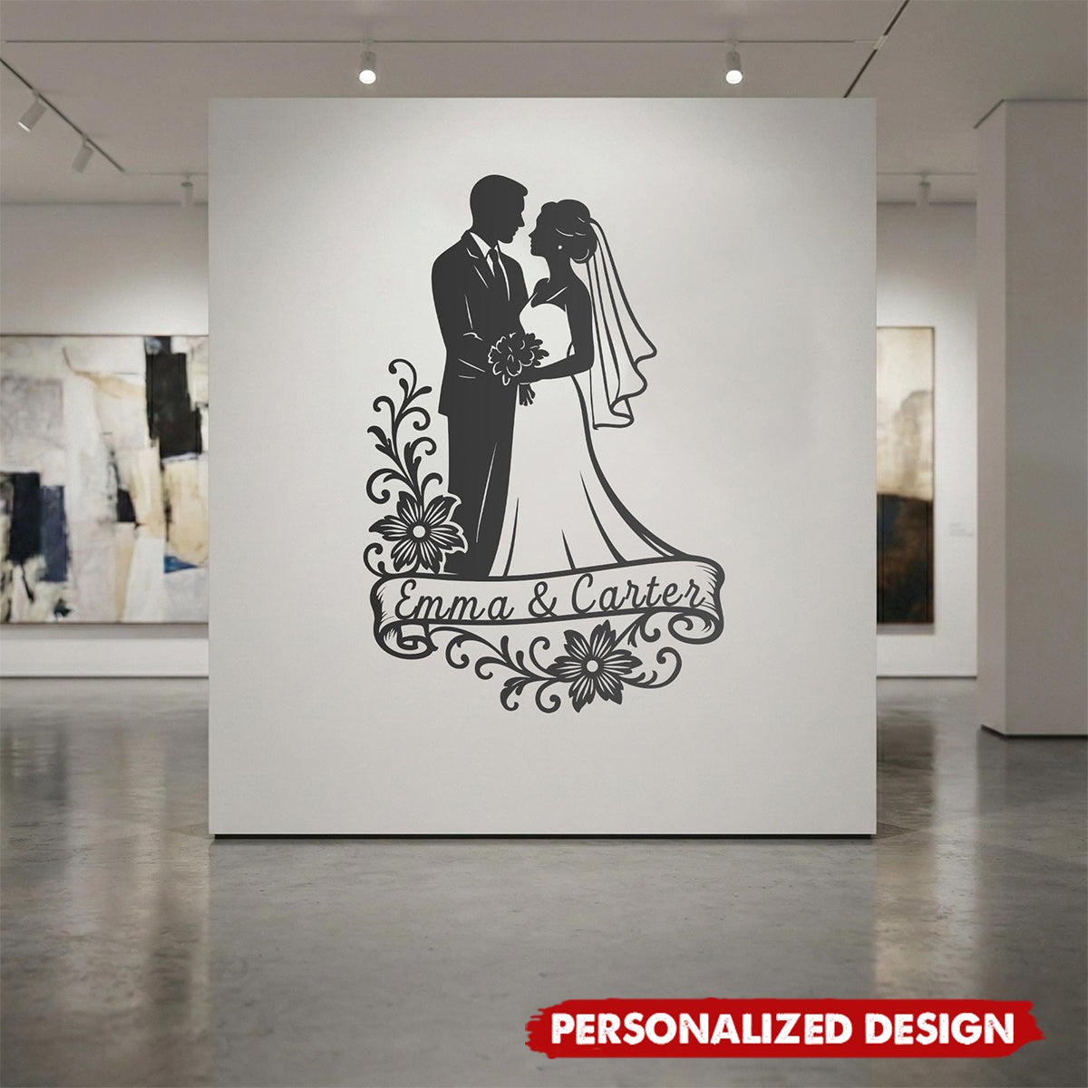 Personalized Wedding Monogram Metal Sign-Home & Wedding Gift