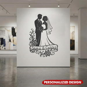 Personalized Wedding Monogram Metal Sign-Home & Wedding Gift