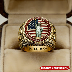 Personalized US 250th Anniversary Patriot Ring