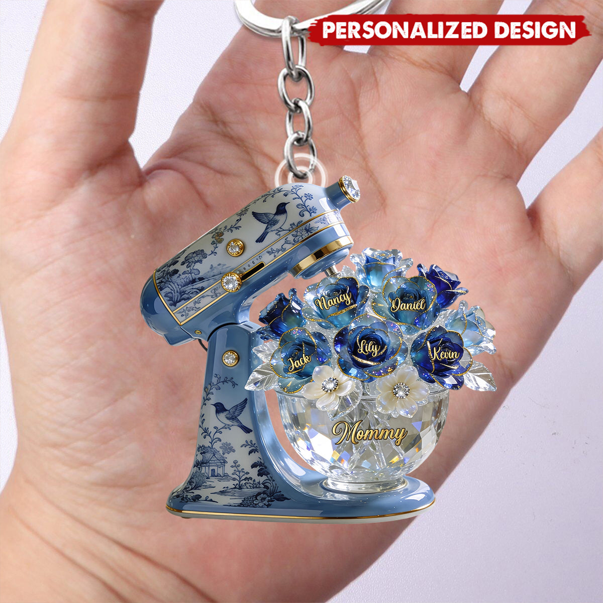 Personalized Baking Mixer Acrylic Keychain-Gifts For Mom