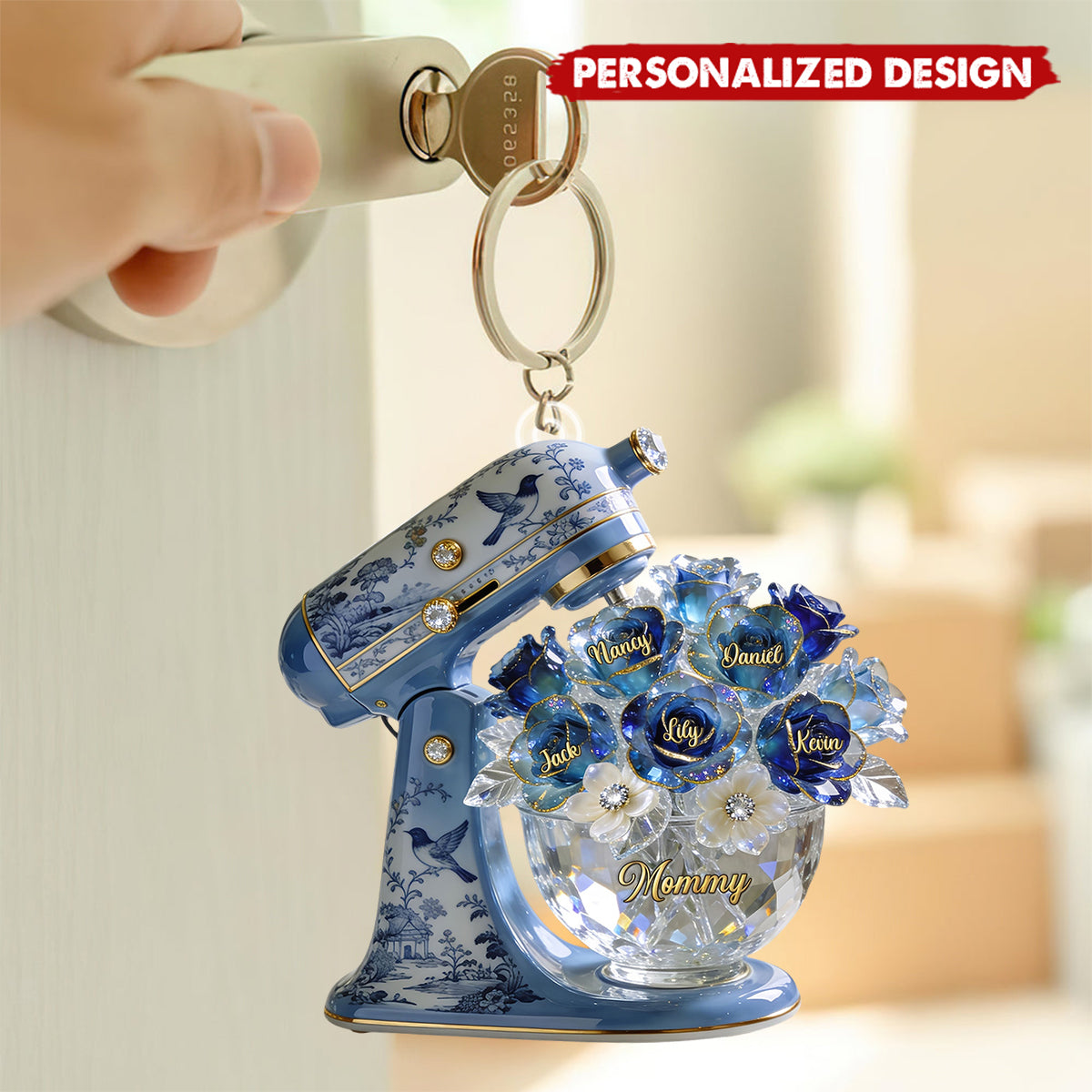 Personalized Baking Mixer Acrylic Keychain-Gifts For Mom