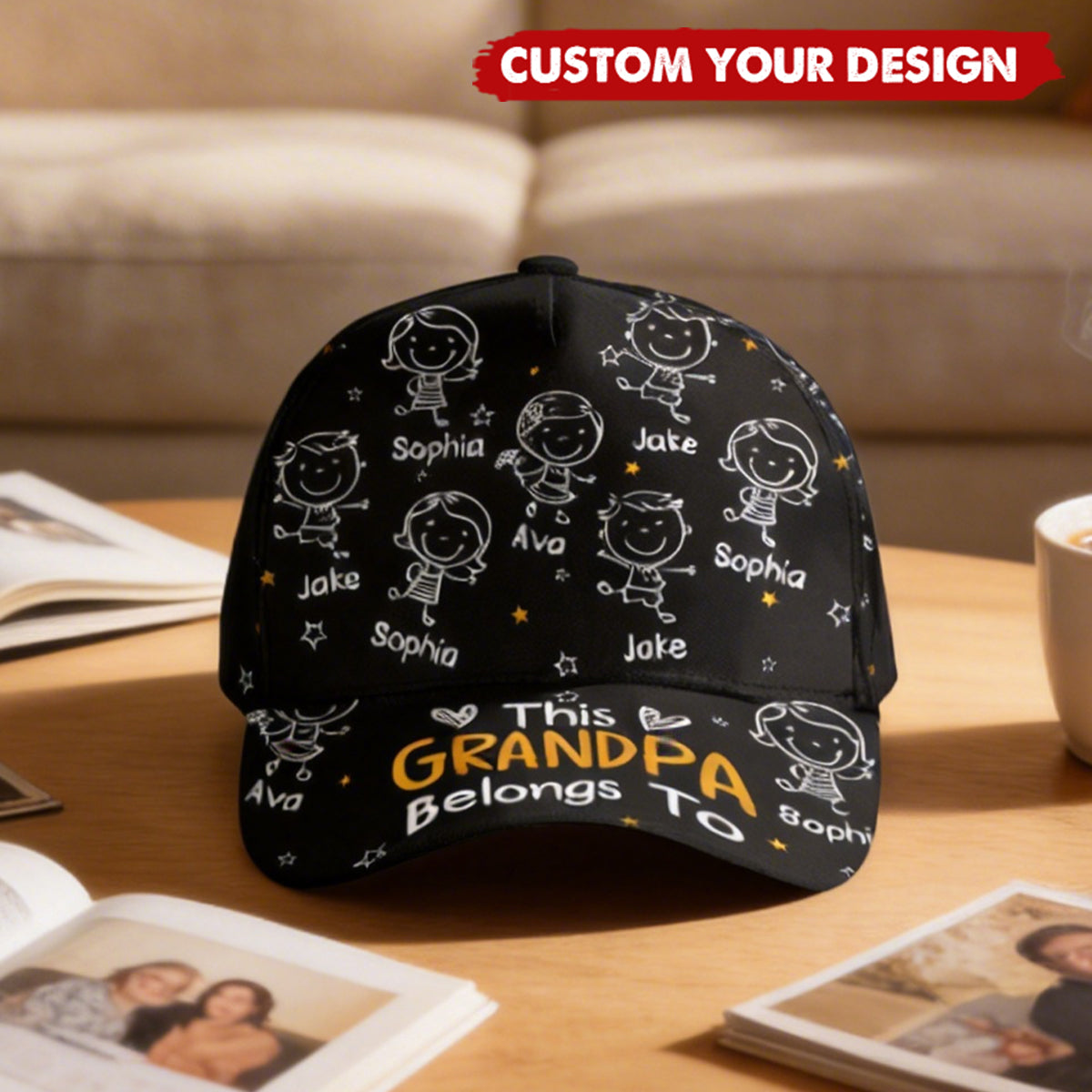 This Grandpa Grandma Mommy Daddy Belongs To Doodle - Personalized Classic Cap