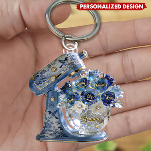 Personalized Baking Mixer Acrylic Keychain-Gifts For Mom