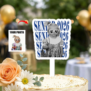 Custom Photo Graduation - Personalized Cupcake Toppers