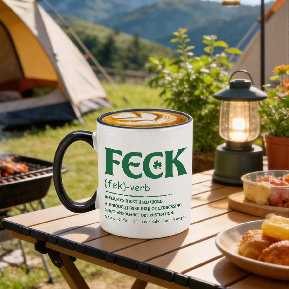 Funny Irish 'Feck' Coffee Mug - St. Patrick's Day Gift