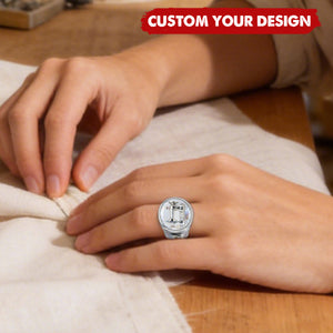 Sewing Is My Therapy - Personalized Sewing Signet Ring